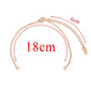5 Pieces 304 Stainless Steel Gold Plated Solid Color Chain