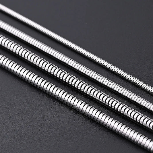 5 Strands/Package 2.4mm 2MM 3.2mm 304 Stainless Steel Polished Jewelry Accessories