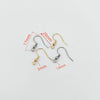 50 Pairs 304 Stainless Steel Gold Plated Solid Color Pendant