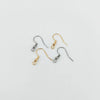 50 Pairs 304 Stainless Steel Gold Plated Solid Color Pendant