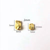 50 PCS/Package 5*4.5mm Hole 2~2.9mm Copper 14K Gold Plated Solid Color Beads