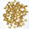 50 PCS/Package 5*4.5mm Hole 2~2.9mm Copper 14K Gold Plated Solid Color Beads
