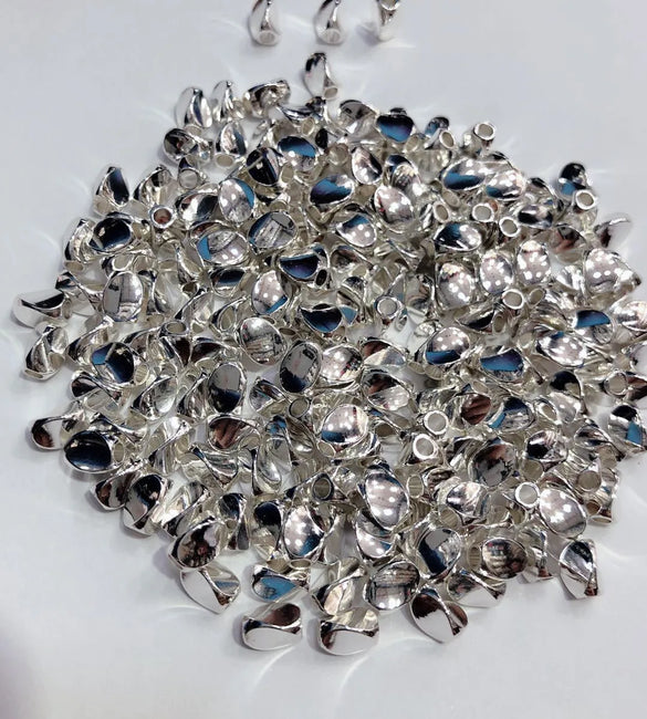 50 PCS/Package 5*4.5mm Hole 2~2.9mm Copper 14K Gold Plated Solid Color Beads