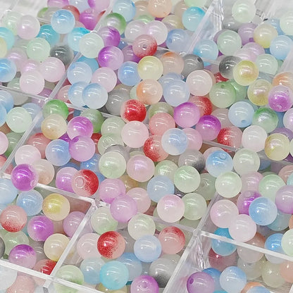 50 PCS/Package Glass Round Beads