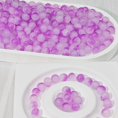 50 PCS/Package Glass Round Beads