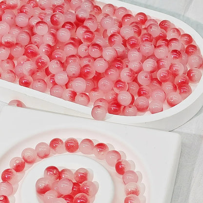 50 PCS/Package Glass Round Beads