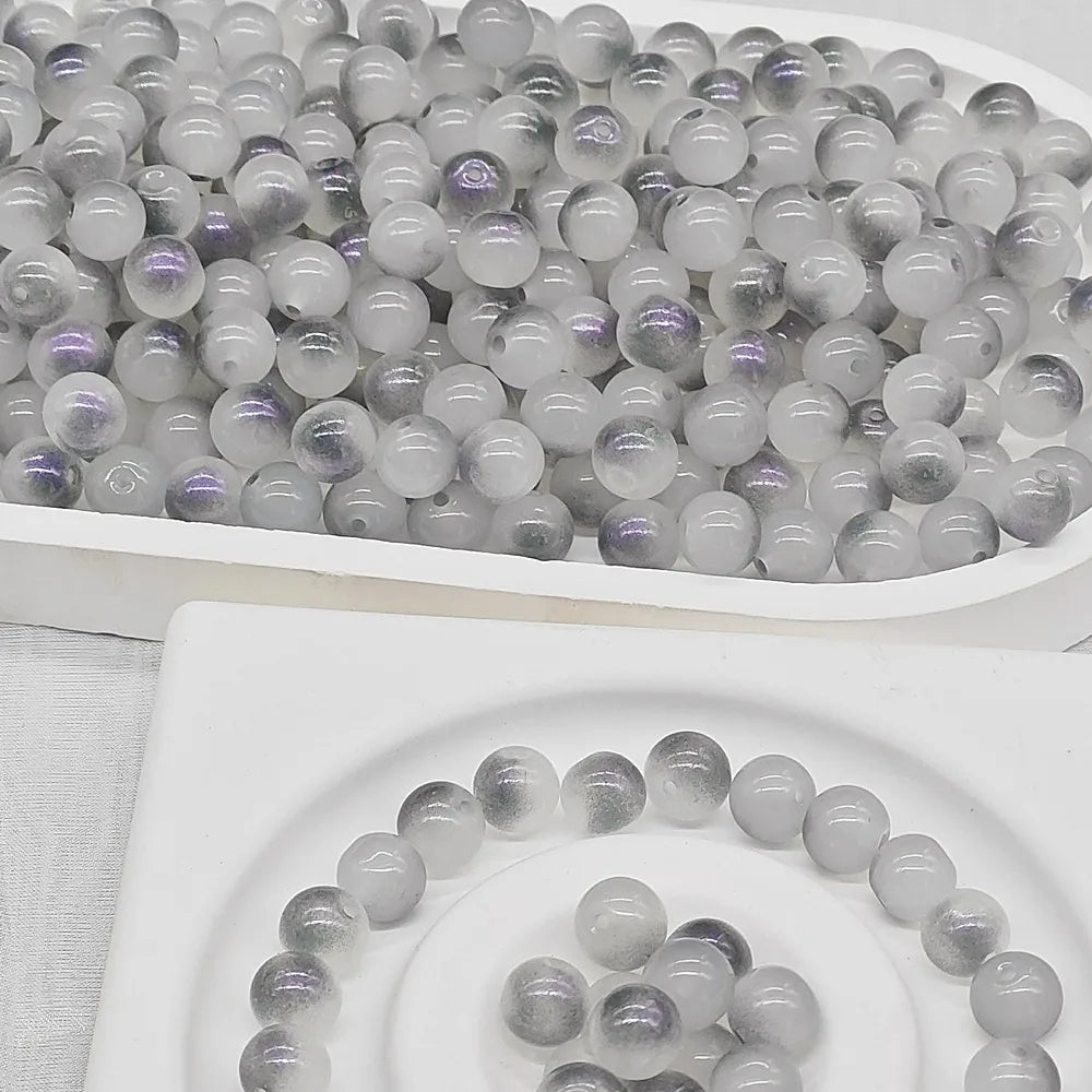 50 PCS/Package Glass Round Beads