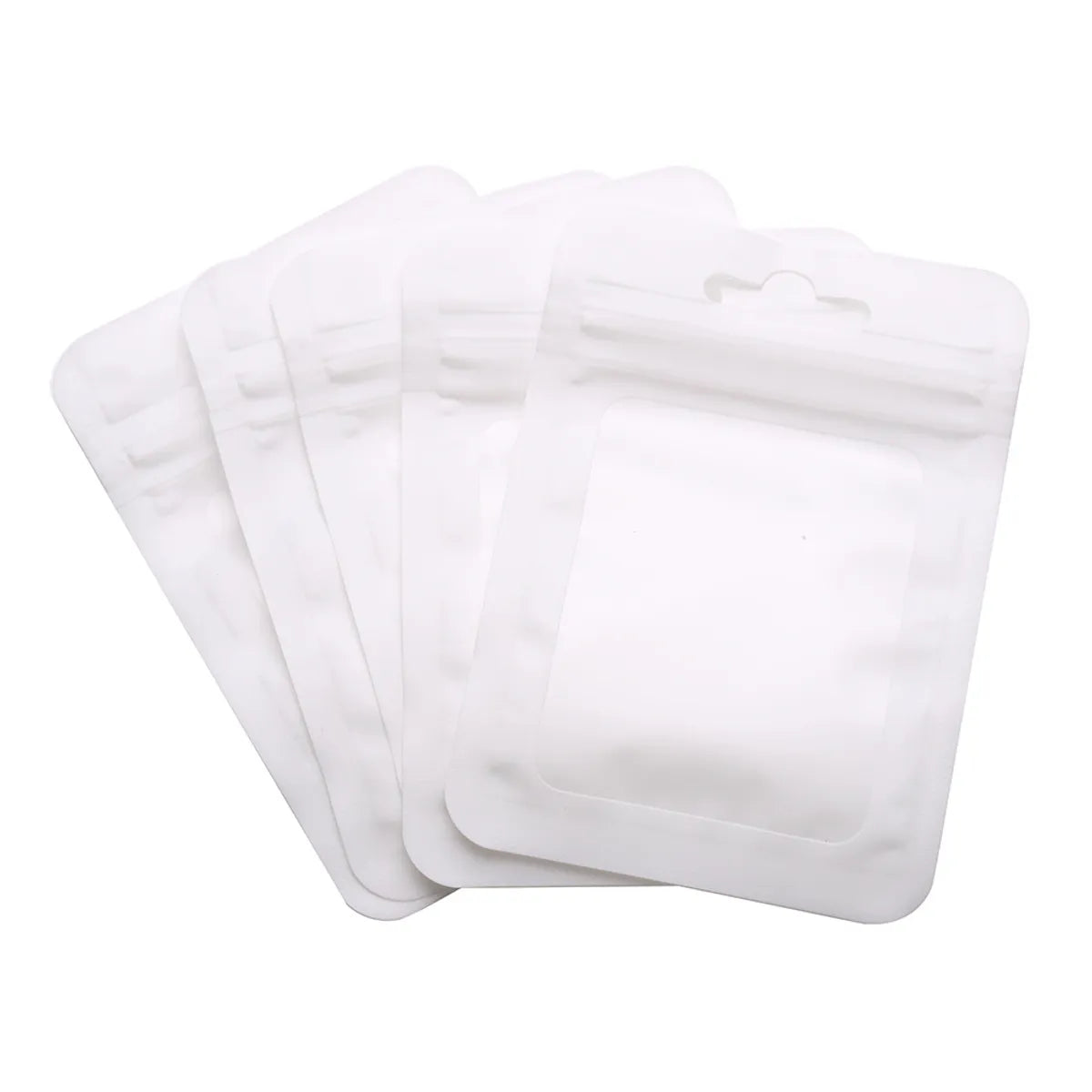 50 PCS/Package Plastic Simple Style Holiday Daily Solid Color Jewelry Packaging Bags