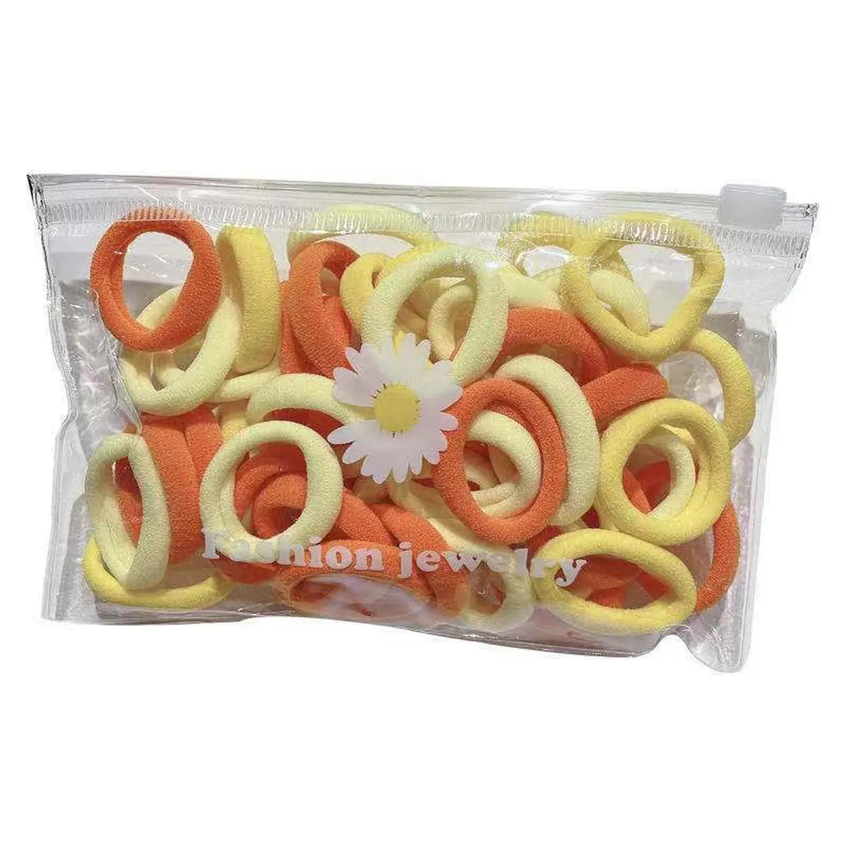 50 Pieces Of Storage Bag Small High Elastic Hair Ring