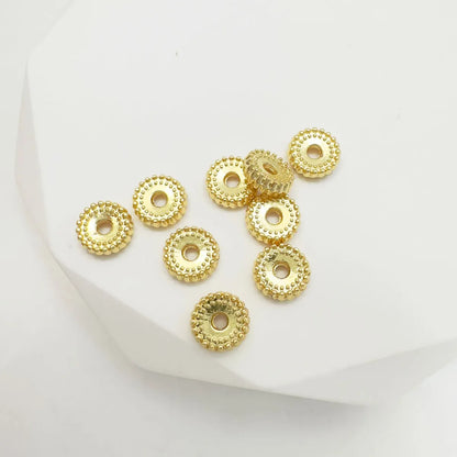 500 Pieces Per Pack 5*1.5mm Alloy Round Beads