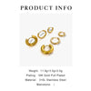 6 Pieces IG Style Simple Style Commute Geometric 316L Stainless Steel  18K Gold Plated Earrings