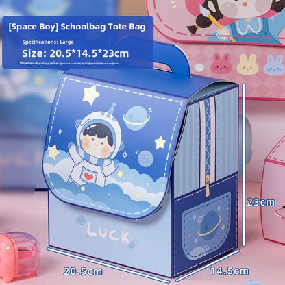 61 Children'S Day Online Celebrity Gift Creative Cute Surprise Birthday Portable Paper School Book Packaging Gift Box Wholesale