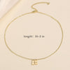 Turandoss Gold Initial Necklaces for Women, 14K Gold Plated Dainty Gold Necklace Heart Initial Necklace Personalized Initial Tag Pendant Necklaces for Women Trendy Jewelry Gifts