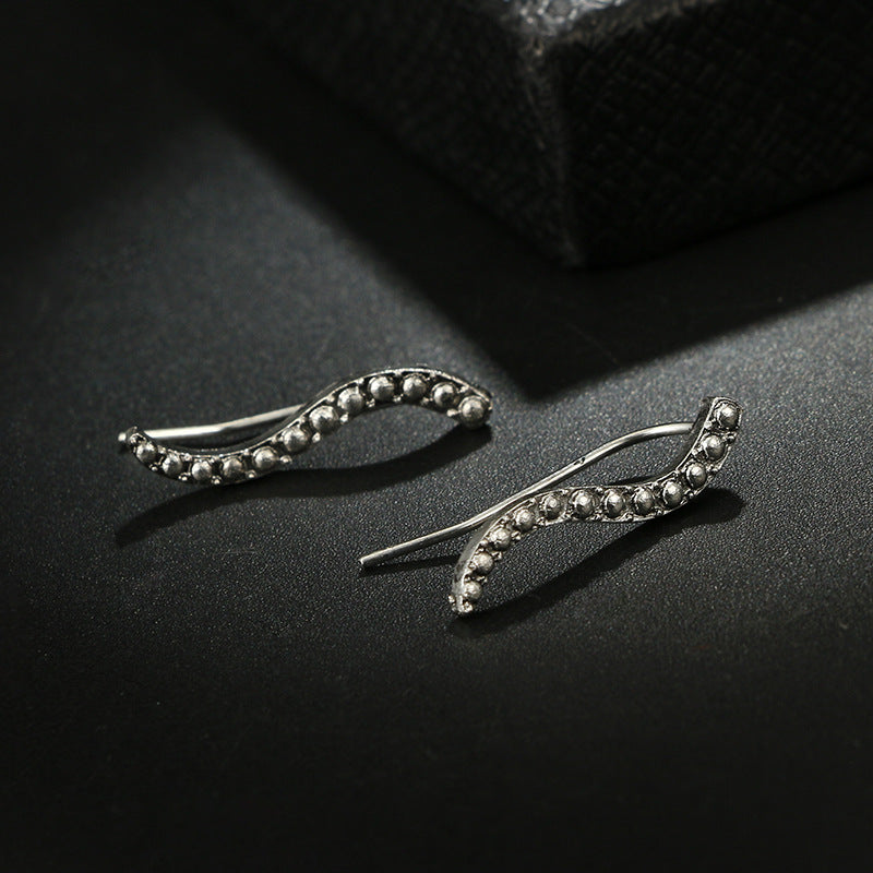 Simple Style Geometric Plating Alloy Earrings Ear Studs