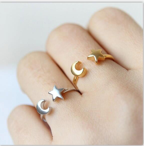 1 Piece Fashion Star Moon Alloy Plating Women's Rings