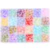 8mm Glass Jelly Double-Piece Glass Round Beads Box Material Package Beaded Diy Handmade Accessories Material Bracelet Beads