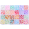 8mm Glass Jelly Double-Piece Glass Round Beads Box Material Package Beaded Diy Handmade Accessories Material Bracelet Beads