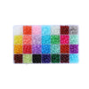8mm Glass Jelly Double-Piece Glass Round Beads Box Material Package Beaded Diy Handmade Accessories Material Bracelet Beads