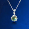 925 Silver Plating Inlay Geometric Moissanite Necklace