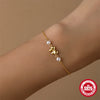 925 Sterling Silver Cable Chain Bracelets Simple Style