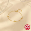 925 Sterling Silver Cable Chain Bracelets Simple Style