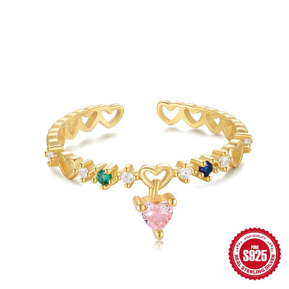 925 Sterling Silver Geometric Flower Bow Knot Open Rings 925 Sterling Silver Rings