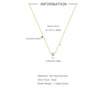 925 Sterling Silver Opal Zircon Cable Chain Plating Geometric Necklace