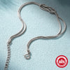925 Sterling Silver Snake Chain Bracelets Simple Style