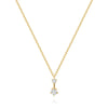 925 Sterling Silver Zircon Cable Chain Plating Inlay Geometric Pendant Necklace