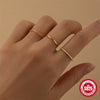 925 Sterling Silver Zircon Geometric Rings 925 Sterling Silver Rings