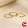 925 Sterling Silver Zircon Geometric Rings 925 Sterling Silver Rings
