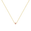 925 Sterling Silver Zircon  Plating Inlay Heart Shape Necklace