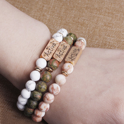 Explosion Bracelet Bracelet Natural Energy Volcano Active Faith Seven-pulse Yoga Colorful Bracelet Wholesale Gooddiy