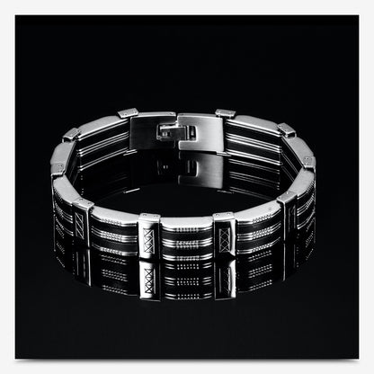 Titanium Steel Punk Rhombus Plating Bracelets