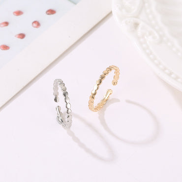 New Ring Popular Simple And Exquisite Jewelry Geometric Wave Open Ring Personality Ring Wholesale