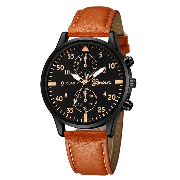 Basic Round Buckle Quartz Women's Watches