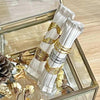 Casual Solid Color Titanium Steel Plating 18k Gold Plated Open Ring