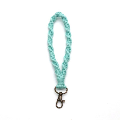 Creative New Cotton String Braided Bracelet Keychain Nordic Style Practical Business Gift Small Pendant Car Key Hanging