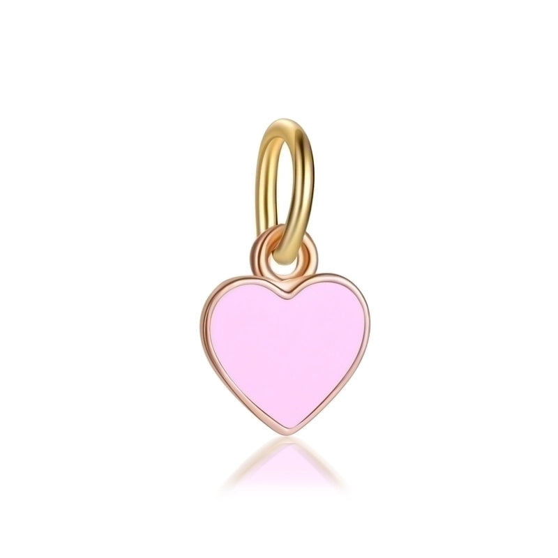 Cute Heart Shape Alloy Enamel Jewelry Accessories