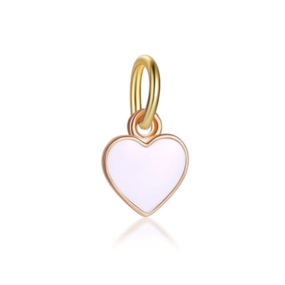 Cute Heart Shape Alloy Enamel Jewelry Accessories