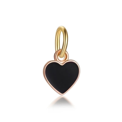 Cute Heart Shape Alloy Enamel Jewelry Accessories