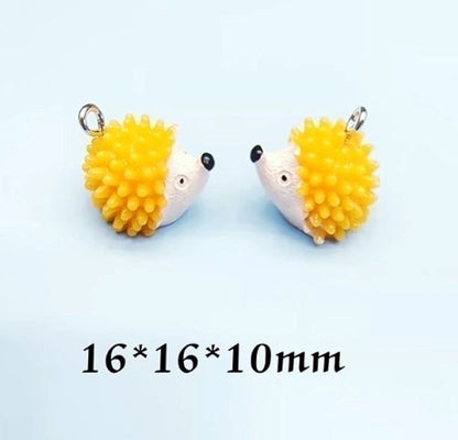 20 Pieces Cute Sweet Tortoise Rabbit Swan Resin Stoving Varnish Jewelry Accessories