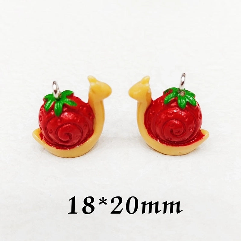 20 Pieces Cute Sweet Tortoise Rabbit Swan Resin Stoving Varnish Jewelry Accessories