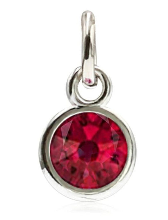 Diamond-encrusted Twelve Birthstone Colored Glass Pendant  Necklace Jewelry DIY Pet Alloy Accessories Jewelry