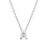 Elegant Letter Sterling Silver Pendant Necklace In Bulk