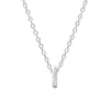 Elegant Letter Sterling Silver Pendant Necklace In Bulk