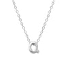 Elegant Letter Sterling Silver Pendant Necklace In Bulk