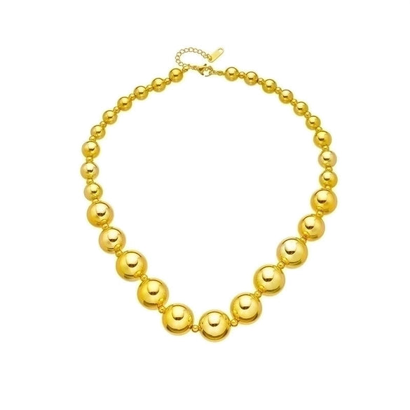 Fashion Round Titanium Steel Plating Necklace 1 Piece