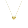 Gold Cute Peach Heart Bead Necklace Titanium Steel Material Gold Plated Non-fading Wholesale