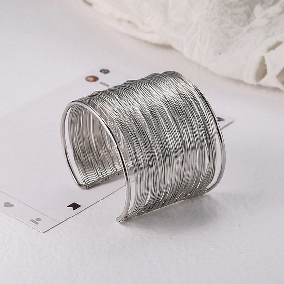 Hip-hop Classic Style Streetwear Animal Metal Plating Hollow Out Inlay Artificial Crystal Artificial Pearls Zircon 18k Gold Plated Silver Plated Wristband Bangle